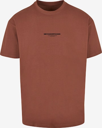 MJ Gonzales Shirt 'Metamorphose' in Bruin: voorkant