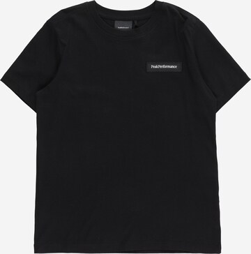 T-Shirt PEAK PERFORMANCE en noir : devant