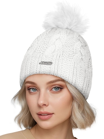 Neverless Beanie 'Katy' in White: front