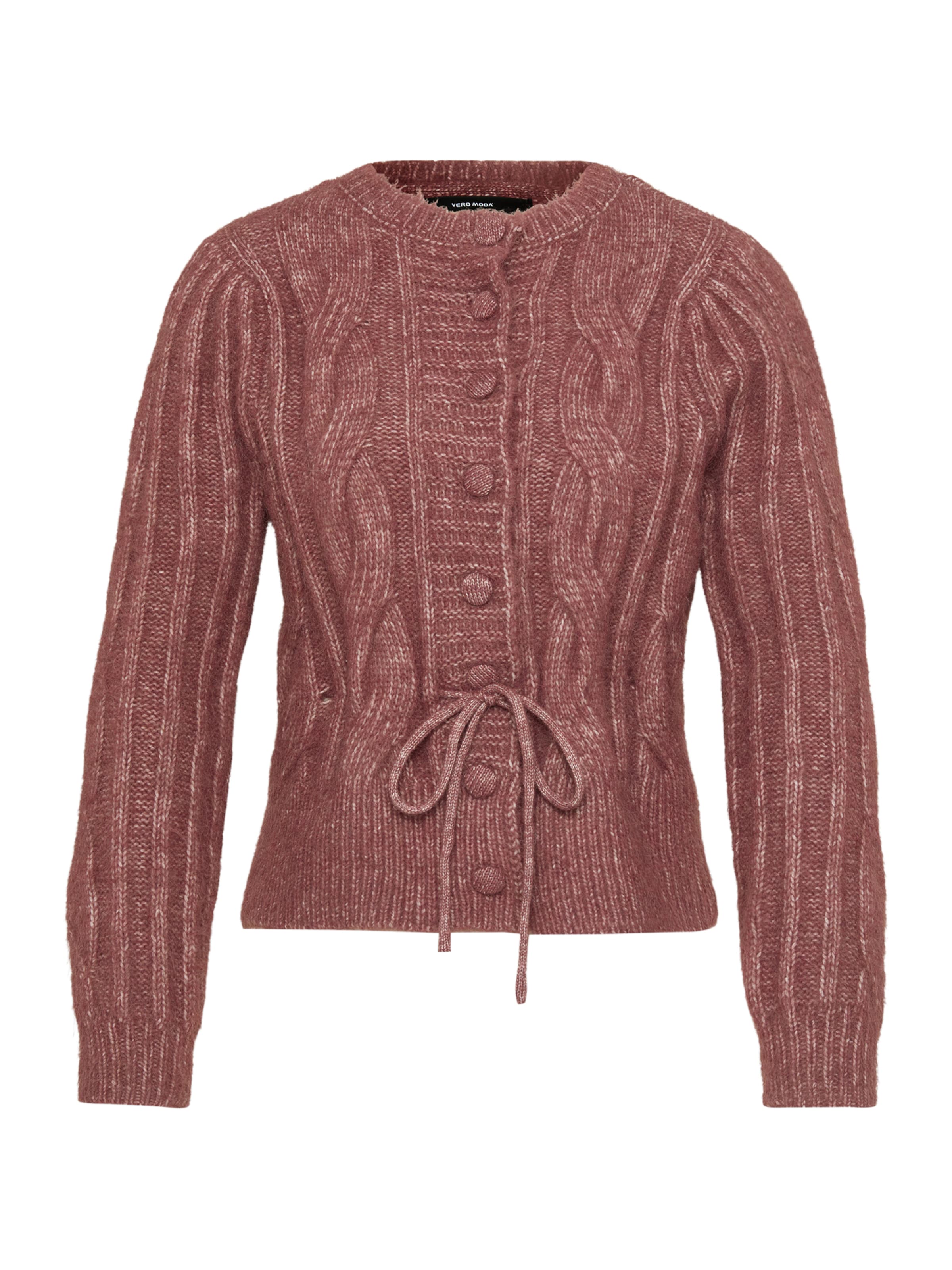 Vero Moda Petite Knit cardigan 'VMLISA' in Brown: front