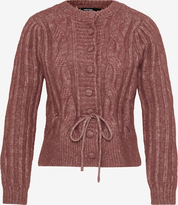 Cardigan 'VMLISA' Vero Moda Petite en marron : devant