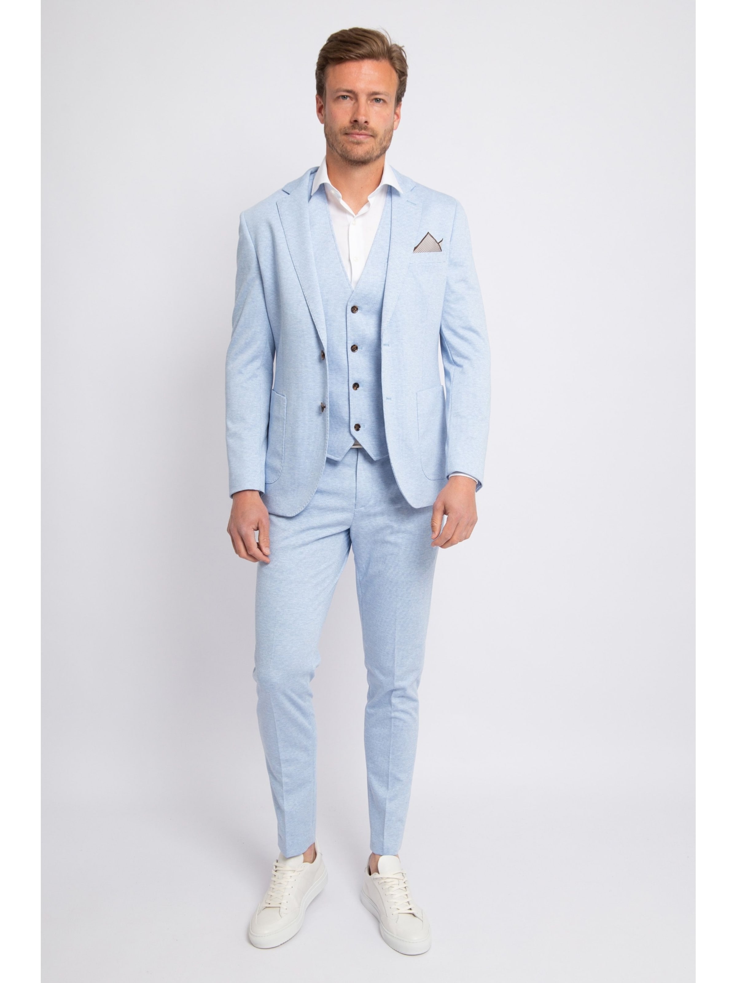 Suitable Slimfit Pantalon in Blauw