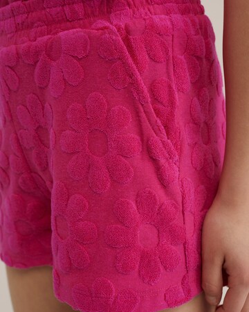 WE Fashion Normální Kalhoty – pink