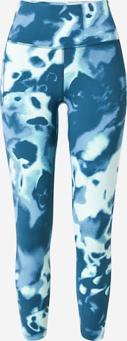 UNDER ARMOUR Workout Pants 'Meridian' in Blue: front