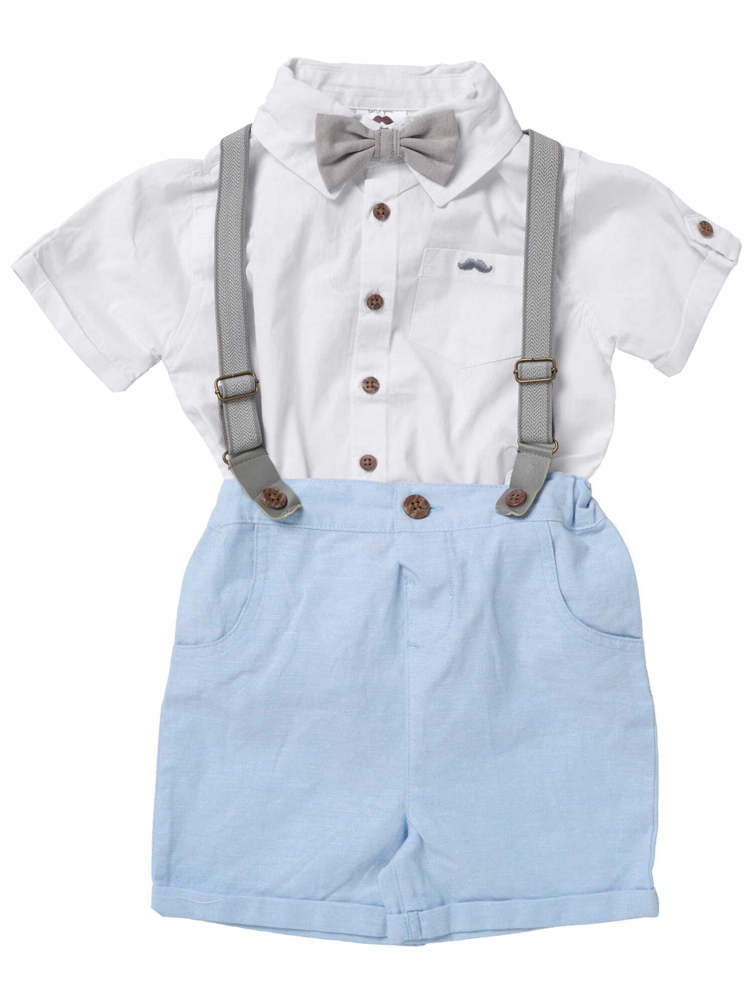 Set 'Classic' Little Gent en blanc : devant