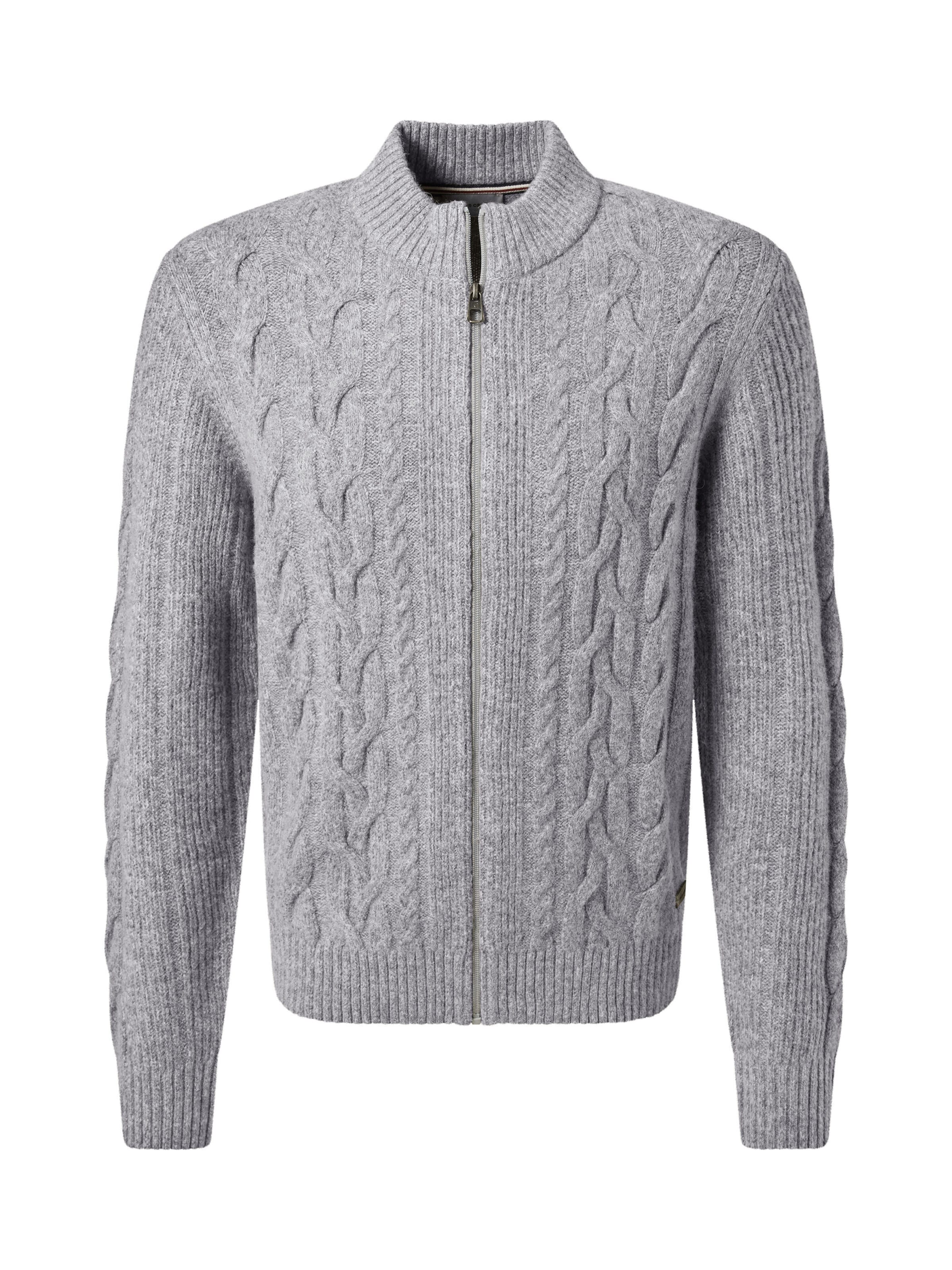 PIERRE CARDIN Gebreid vest in de kleur Grijs, Productweergave