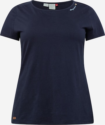 Ragwear Plus Shirt in Blauw: voorkant