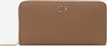 Calvin Klein Wallet in Beige: front