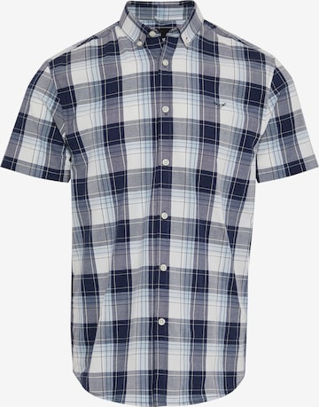 Threadbare - Camisa 'Marcello' em azul: frente