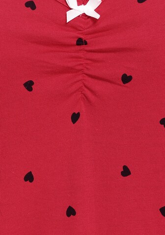 VIVANCE - Regular Camisola de pijama em vermelho