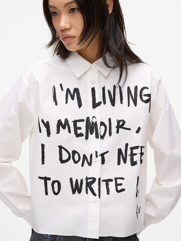 Chemisier KARL LAGERFELD JEANS en blanc