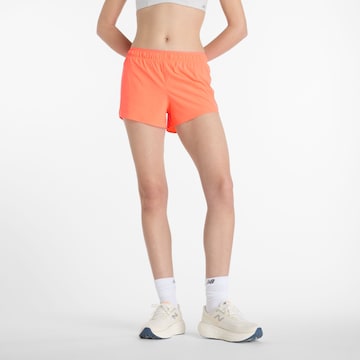 Regular Pantalon de sport 'RC 3' new balance en orange : devant