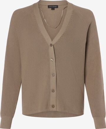 Franco Callegari Knit Cardigan in Beige: front