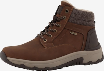 ROMIKA Šněrovací boty – hnědá: přední strana