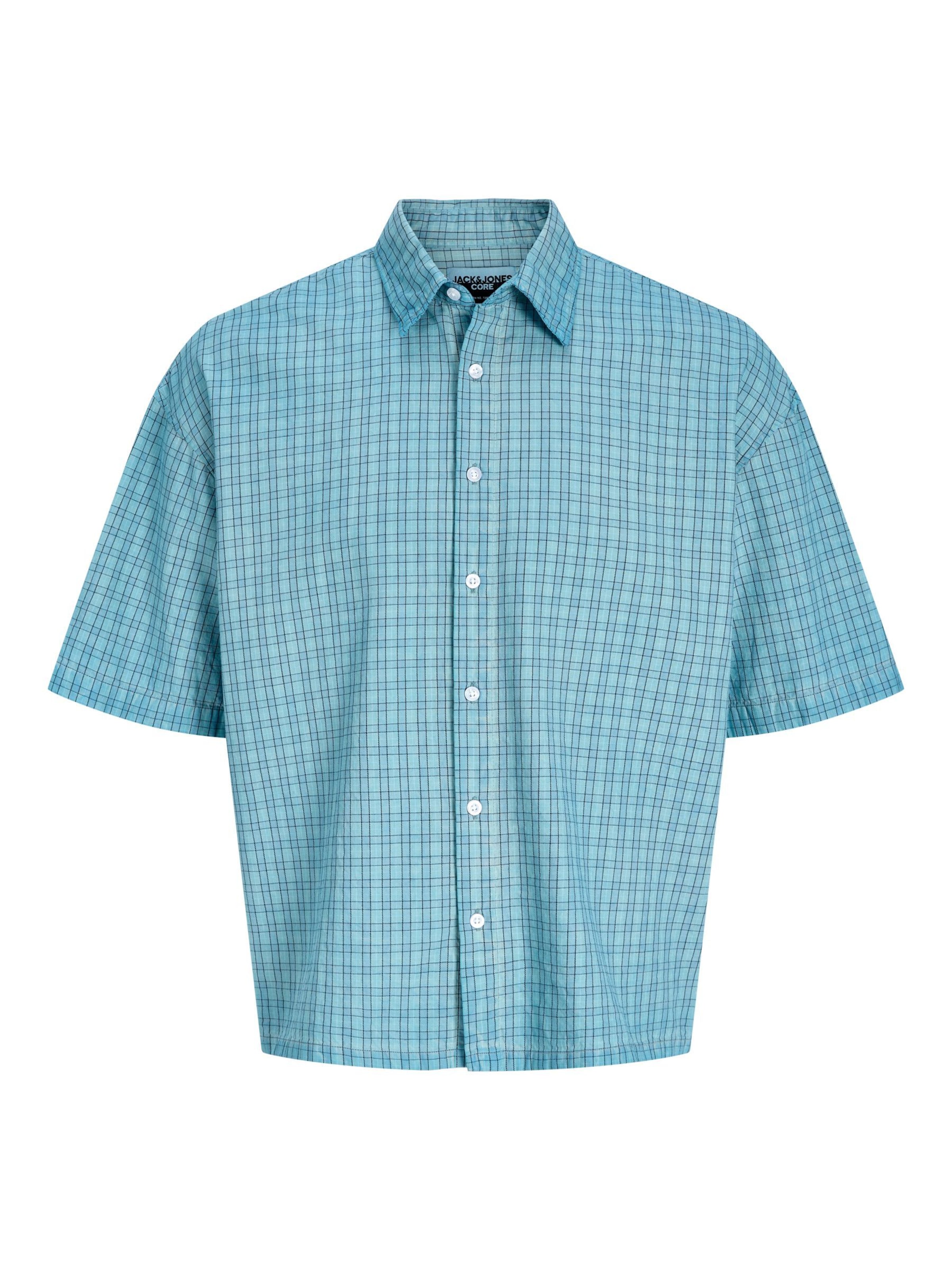 Jack & Jones Junior Regular Fit Hemd in Blau: Vorderseite