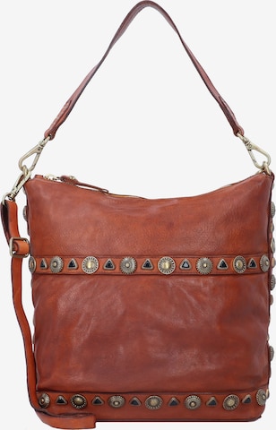 Campomaggi Shoulder Bag in Brown: front