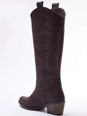 Trendyol Ковбойские сапоги в Коричневый