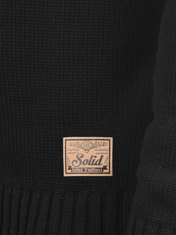!Solid - Casaco de malha 'Poul' em preto