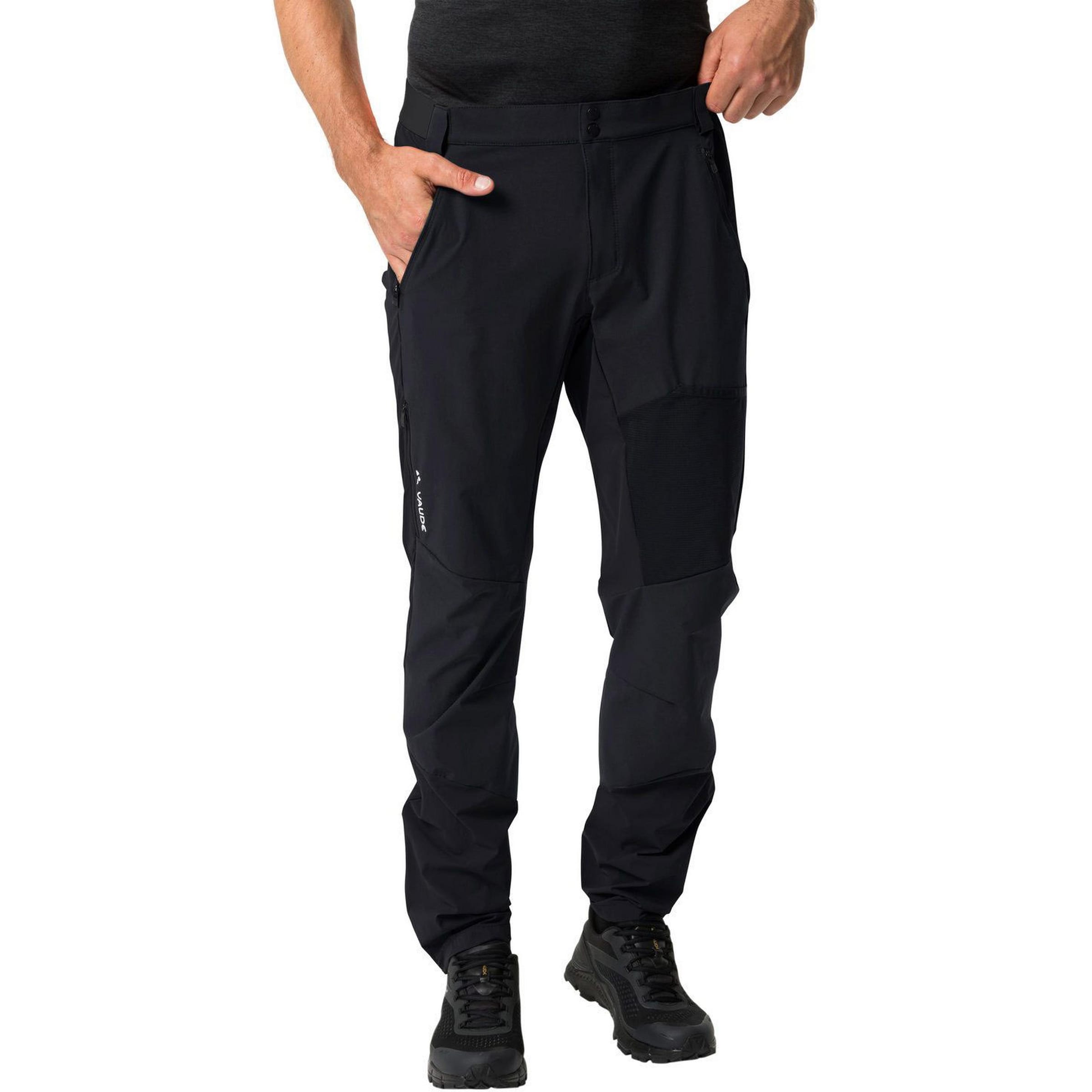 VAUDE Tapered Outdoor trousers 'Scopi III' in Black: front