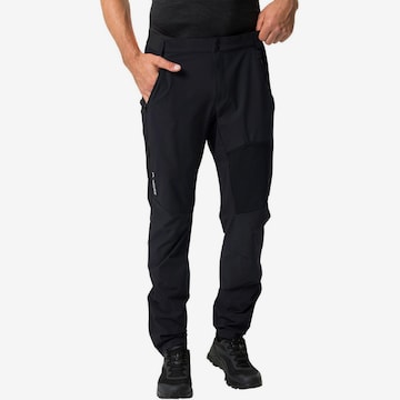 VAUDE Tapered Outdoor Pants 'Scopi III' in Black: front