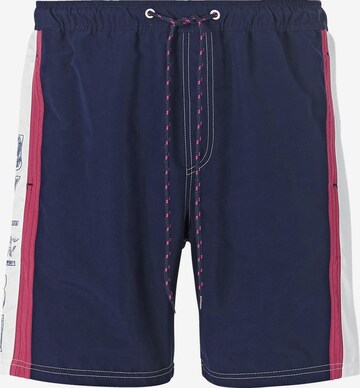 Jan Vanderstorm Board Shorts ' Erkmar ' in Blue: front