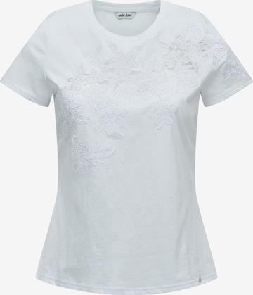 T-shirt Salsa Jeans en blanc : devant