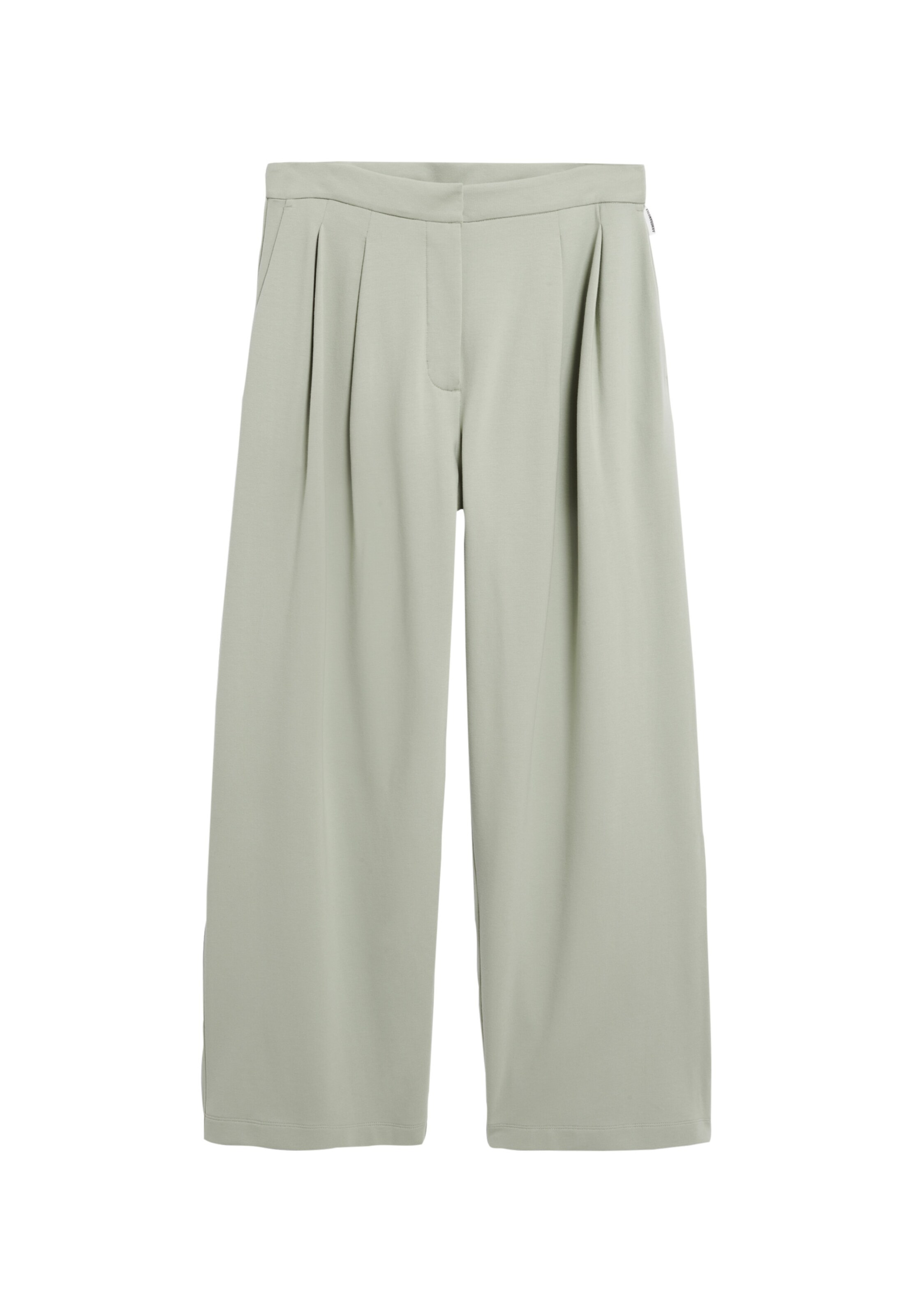 ARMEDANGELS Trousers 'LOU WIDELEG' in Green: front