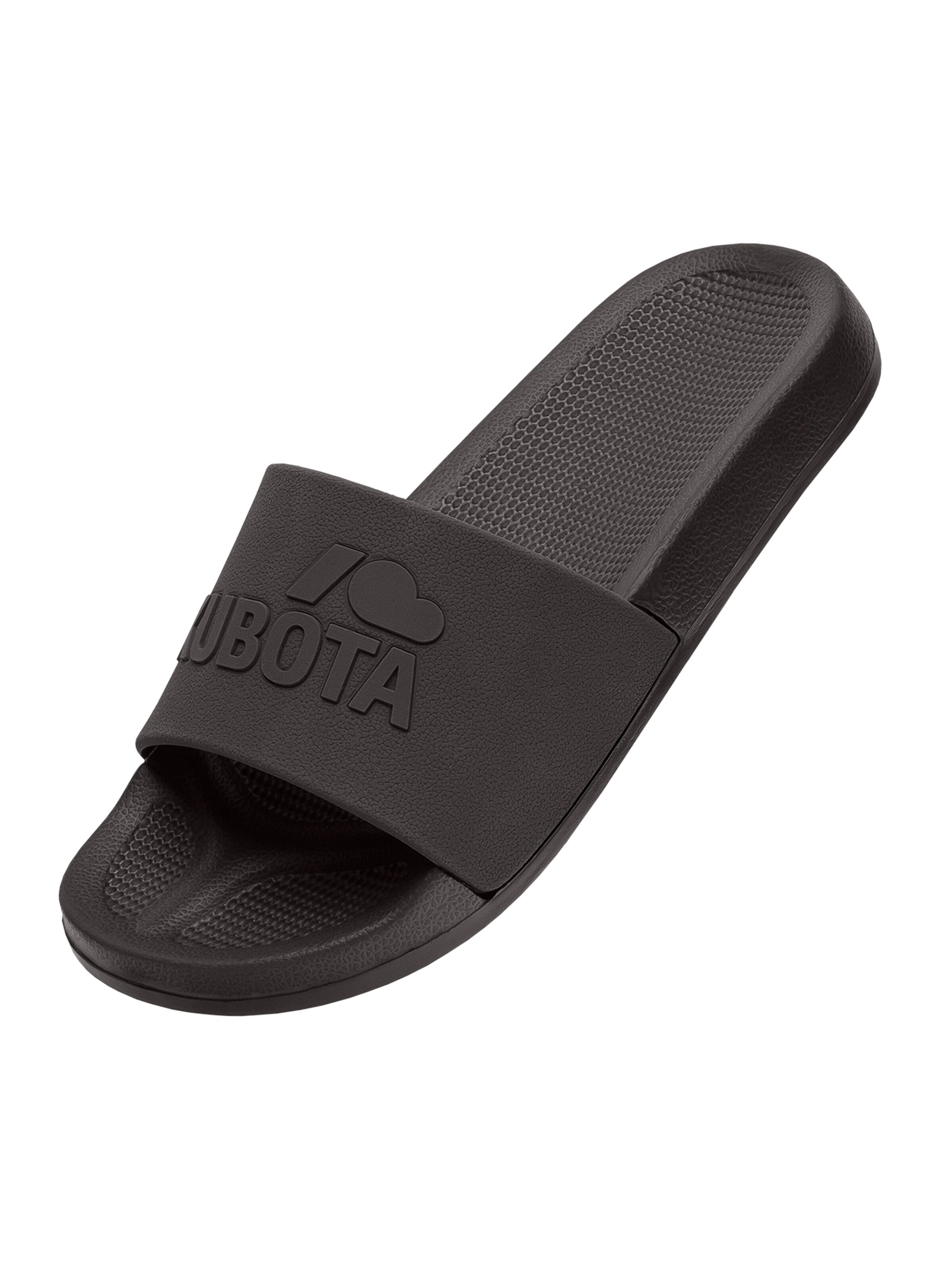 Claquettes / Tongs 'Kubota Men's Slip-On Dark Green Basic Plain Pool Slides' Kubota en marron : devant