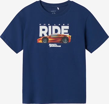 T-Shirt 'NKMALON' NAME IT en bleu : devant