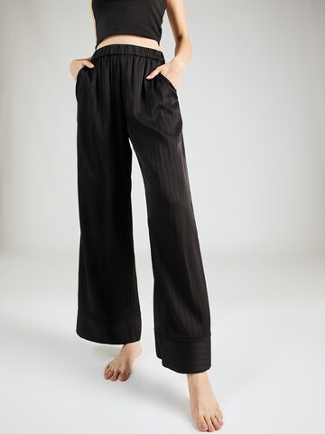 Pantalon de pyjama Abercrombie & Fitch en noir : devant