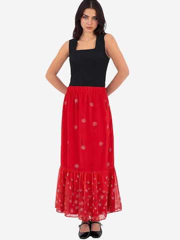 Bigdart Skirt in Red
