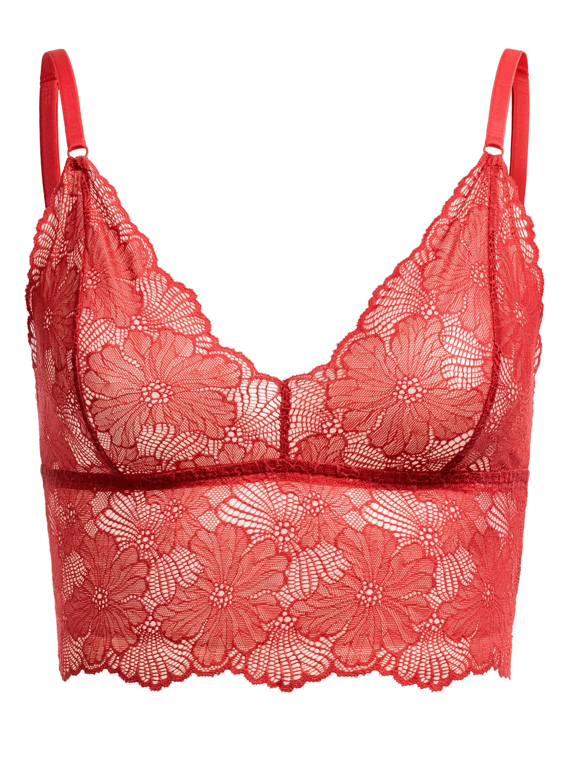 Bustier Soutien-gorge Erlich Textil en rouge : devant