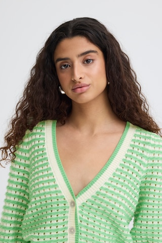 ICHI Knit cardigan 'IHArdina' in Green