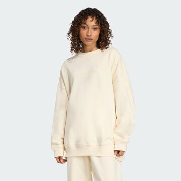 Sweat-shirt 'Essentials' ADIDAS ORIGINALS en blanc : devant