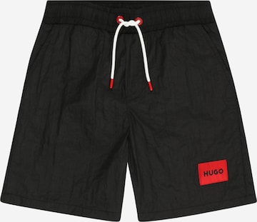 Pantaloncini da bagno di HUGO Red in nero: frontale