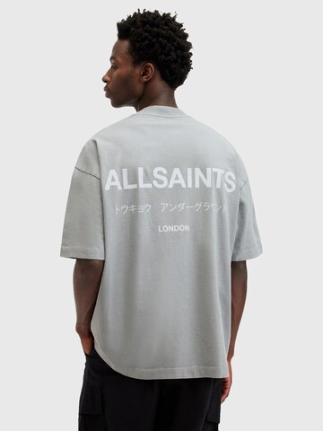 Maglietta 'Underground' di AllSaints in grigio: frontale