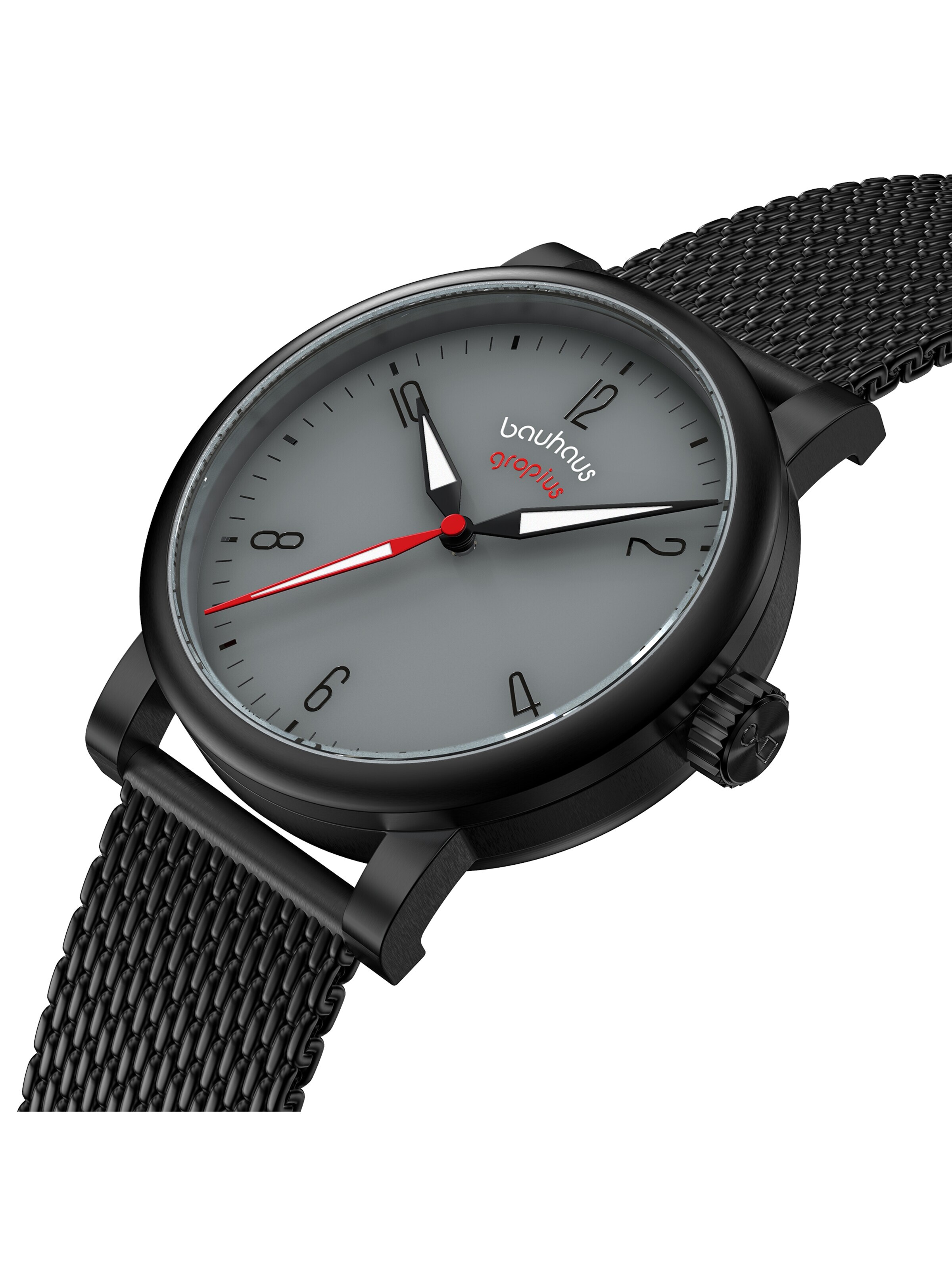 WALTER GROPIUS Analog Watch 'KONTUR' in Black