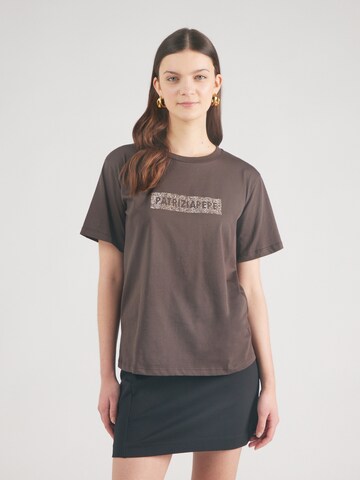 T-shirt 'MAGLIA' PATRIZIA PEPE en marron : devant