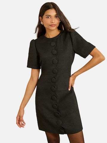 Robe love & roses en noir : devant