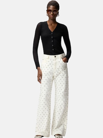 Cardigan 'CALDO CARDIGAN BLEND WS SILK CON TRASPARENZA' PINKO en noir