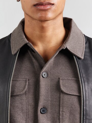 Only & Sons Regular fit Button Up Shirt 'ONSNEWKODYL' in Brown