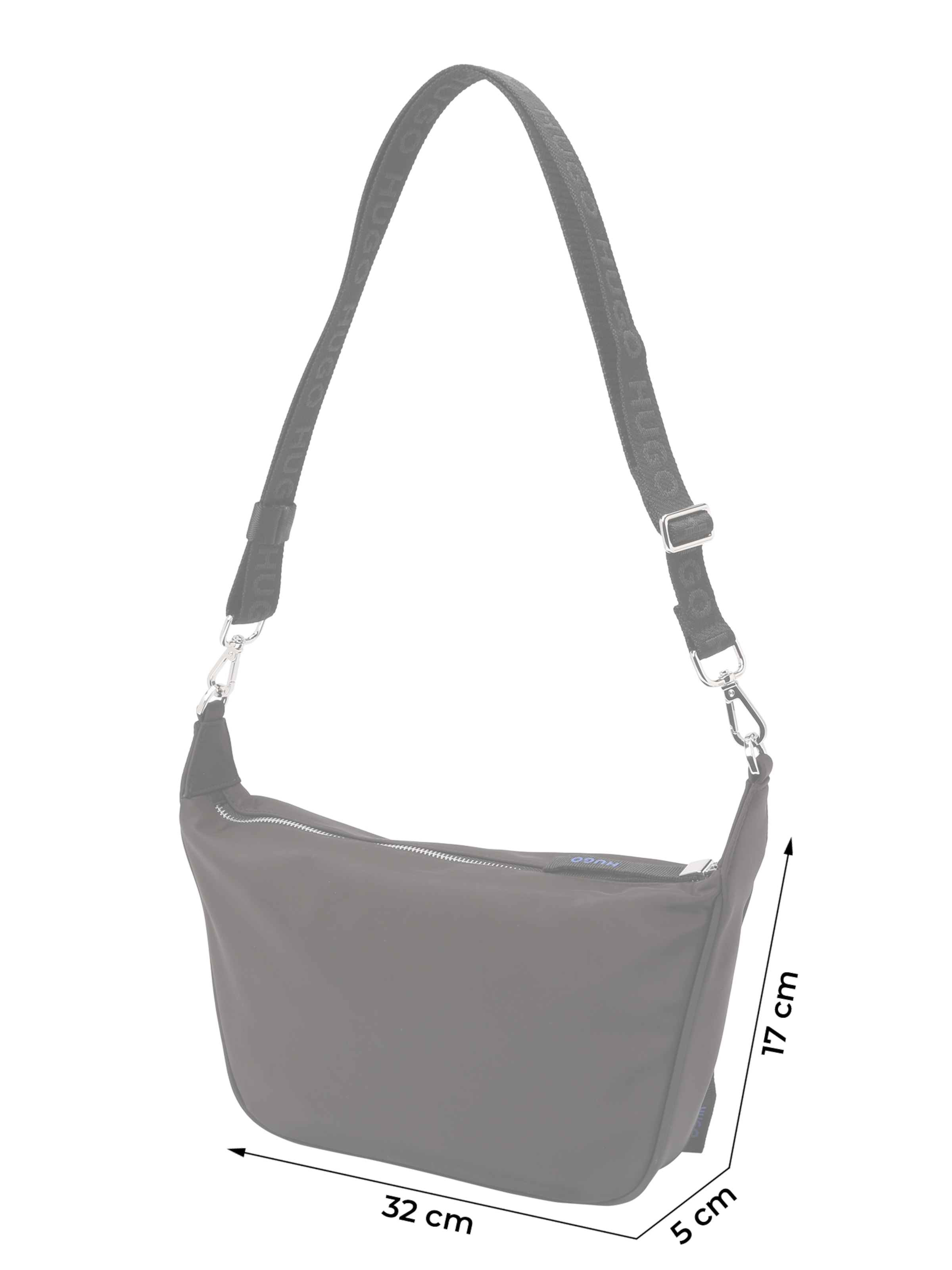 juoda HUGO Rankinė su ilgu dirželiu 'Roselyn'