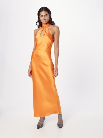 Gina Tricot Βραδινό φόρεμα σε πορτοκαλί: μπροστά