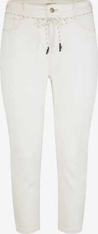 Tom Tailor Women + - Regular Calças de ganga 'Barrel' em branco: frente