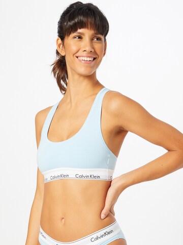 Calvin Klein Underwear Bralette Bra in Blue: front