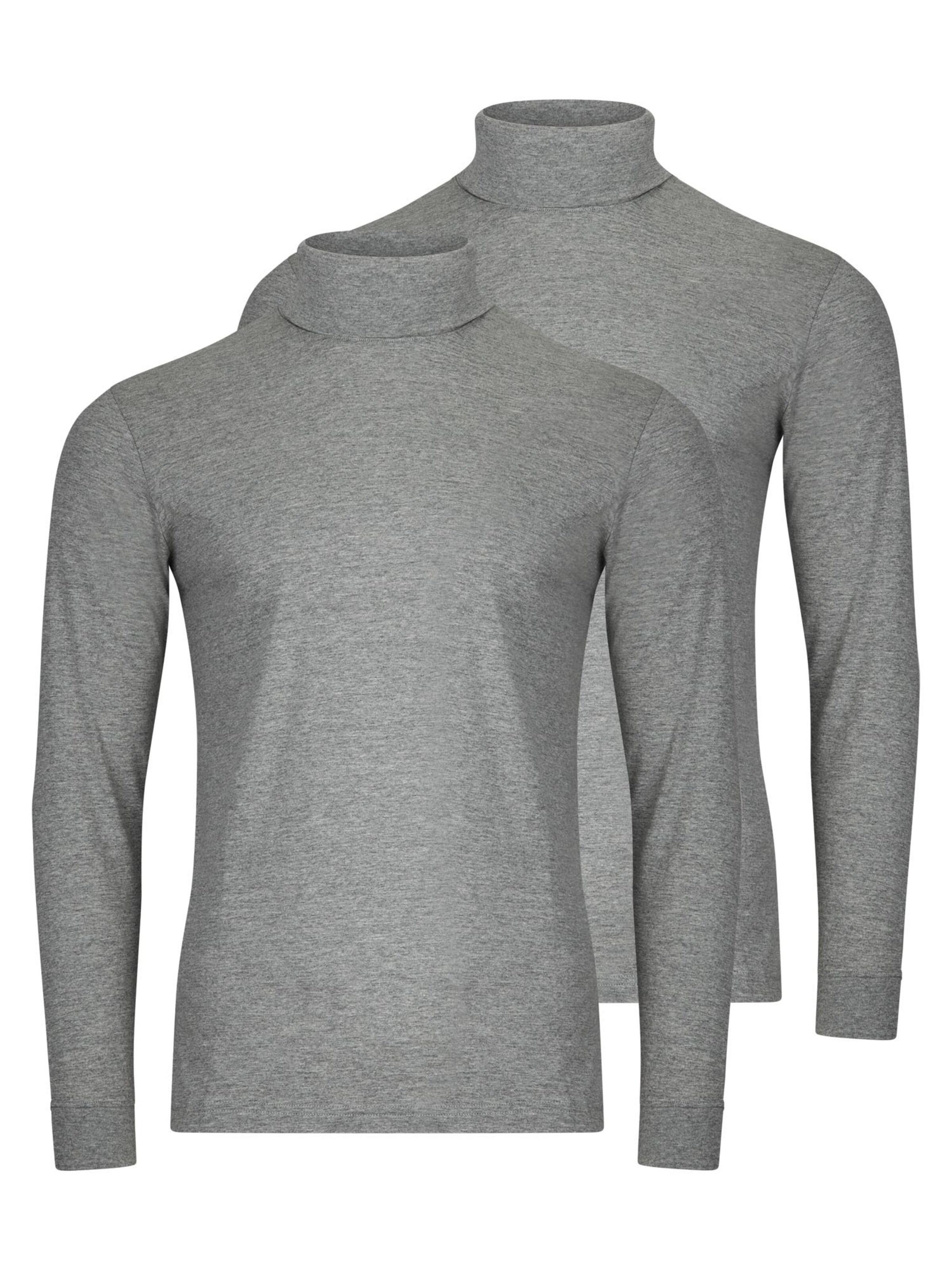 Ragman Shirt 'Basic' in Grey: front