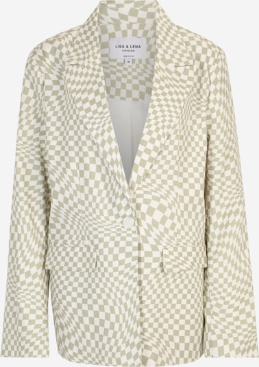 NA-KD Blazer 'Lisa & Lena' en olive / blanc, Vue avec produit