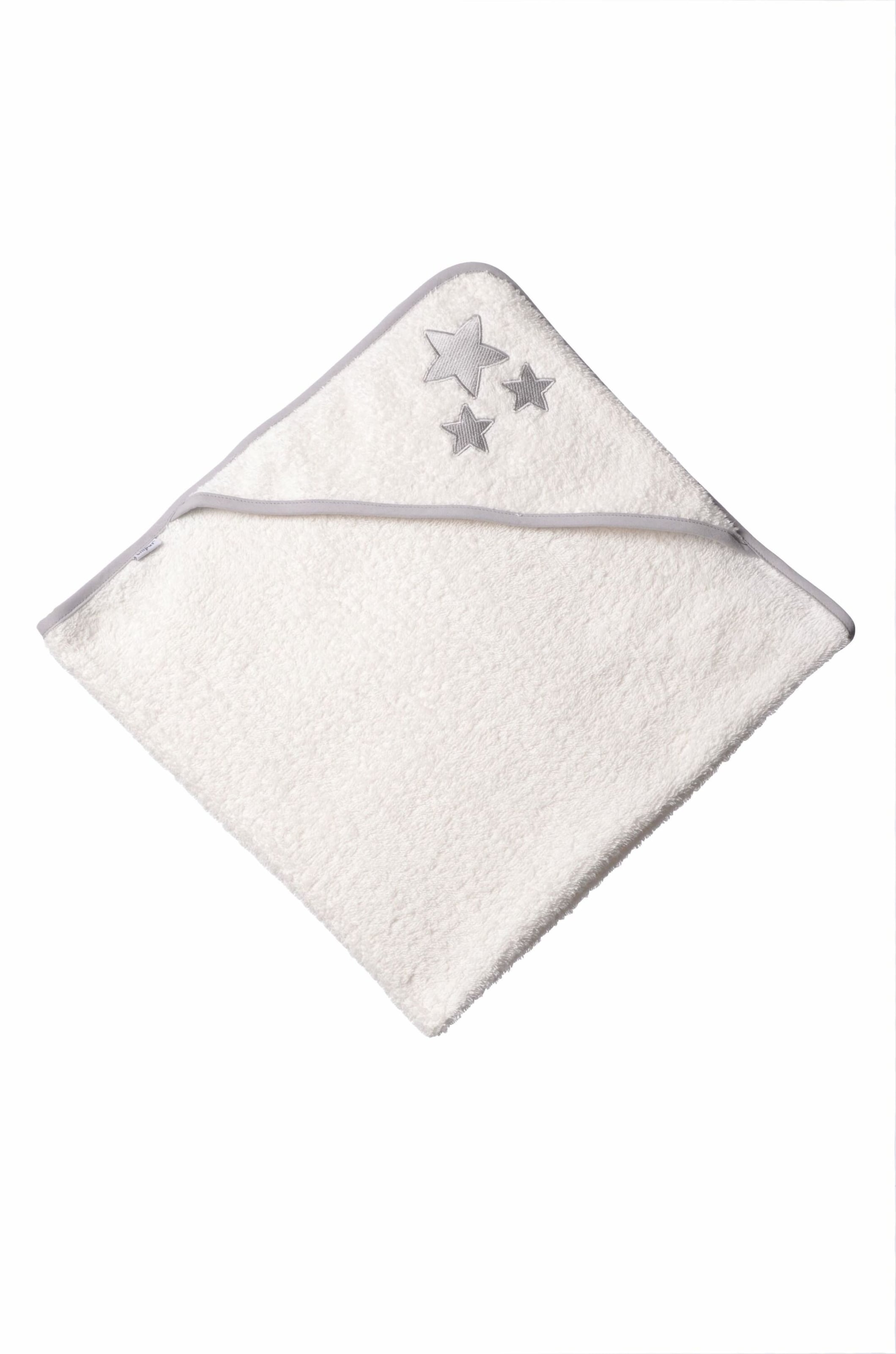 LILIPUT Kapuzenbadetuch in Weiß: Vorderseite