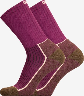 UphillSport Athletic Socks 'SAANA' in Purple: front