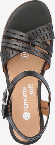 REMONTE Strap Sandals in Black